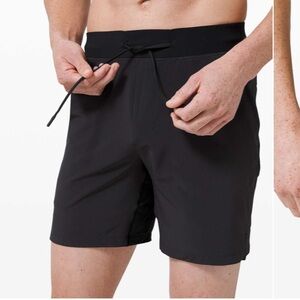 Lululemon men’s T.H.E. black athletic shorts 7” large